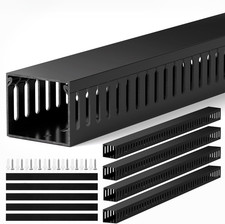 H2In X W2.4In Professional Server Rack Cable Management Raceway, 95In 4X L23.6I