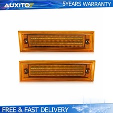 LED Signal Side Marker Lights Amber For 81-91 GMC Chevy C10 C20 C30 Pickup Truck