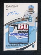 2021 Immaculate Collegiate Bowl Logo 1 6/10 Michael Carter Patch Auto 0d44