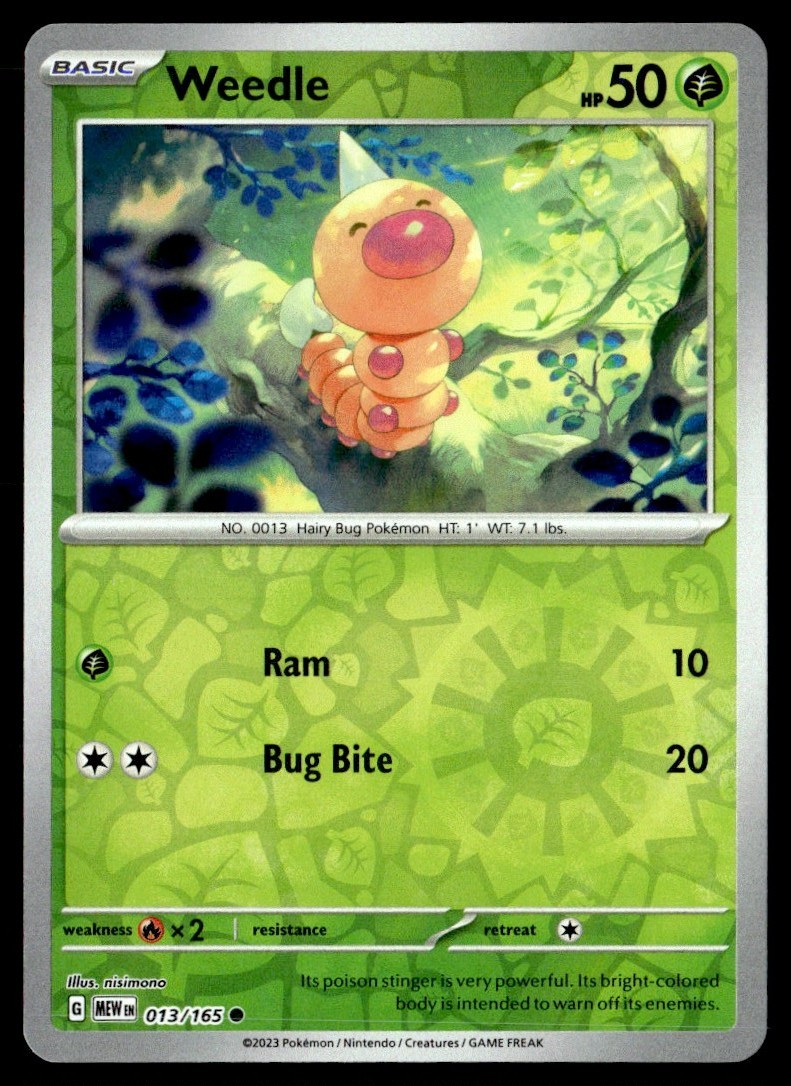 2023 Scarlet & Violet Series - Scarlet & Violet - 151 Weedle REVERSE HOLO #13