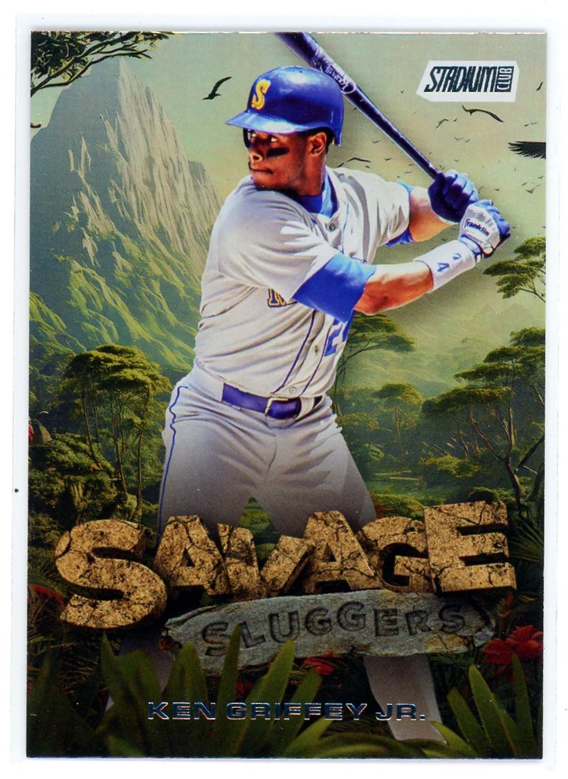 acgカード　　Legend    of    SSP⭐︎33 2025 Topps Stadium Club Savage Sluggers Ken Griffey Jr. Seattle