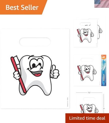 Engaging 100 Count Tootie Tooth Goodie Bags - Perfect for Dental Hygiene Events