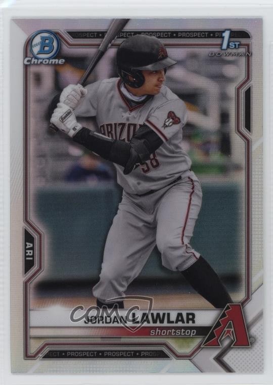 2021 Bowman Draft Chrome Refractor Jordan Lawlar #BDC-194 08jp