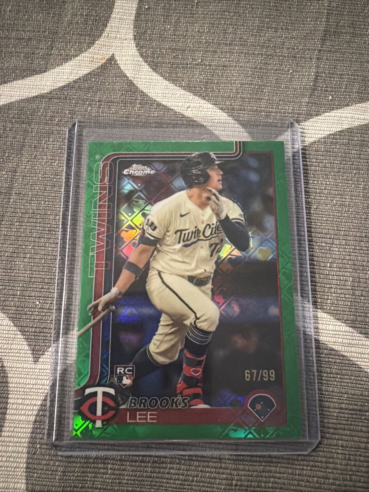 2025 Topps Chrome - Brooks Lee #234 Green Refractor /99 (RC)