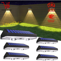 Solarlampen FüR AußEn Garten Wasserdicht 3 Farbmodi Gartenzaunlichter 6 StüCk