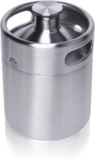 Mini Keg Growler, Pressurized Growler 64 OZ 304 Stainless Steel Mini Keg with...
