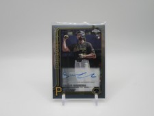Billy Cook RC 2025 Topps Chrome Update Rookie Debut On Card Auto Pirates. rookie card picture