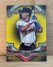 2024 Topps Triple Threads #195 Evan Carter Texas Rangers Citrine /75