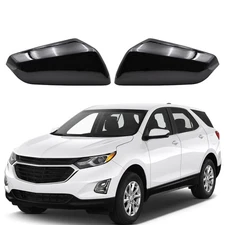 For 2018-2024 Chevrolet Equinox GMC Terrain Side Mirror Cover Caps Gloss Black