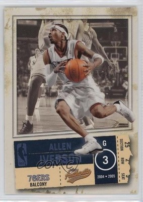 2004-05 Fleer Authentix Balcony 64/75 Allen Iverson #1 HOF 7y2