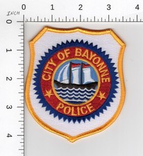 BAYONNE NEW JERSEY ^^^ COLLECTIBLE POLICE EMBROIDERED SCHOONER SHIP PATCH