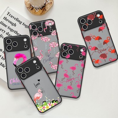 Personalized Cover For Samsung S26 S25 iPhone 17 Pro Vibrant Flamingo Phone Case
