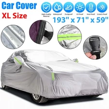Full Car Cover Outdoor Waterproof Sun UV Dust Rain Resistant Protection XL Size