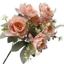 Artificial Peony Silk Bouquet for Wedding Floral Arrangements and Home Decor