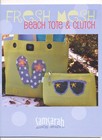 SamSarah FRESH MESH BEACH TOTE & CLUTCH 2 Cross Stitch Charts Leaflet ONLY RARE — photo 3