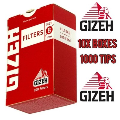 Gizeh Standard Filter Tips (100 in a Box) Original Rolling Cigarette Filter Tips