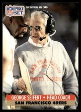 1991 Pro Set George Seifert San Francisco 49ers #297