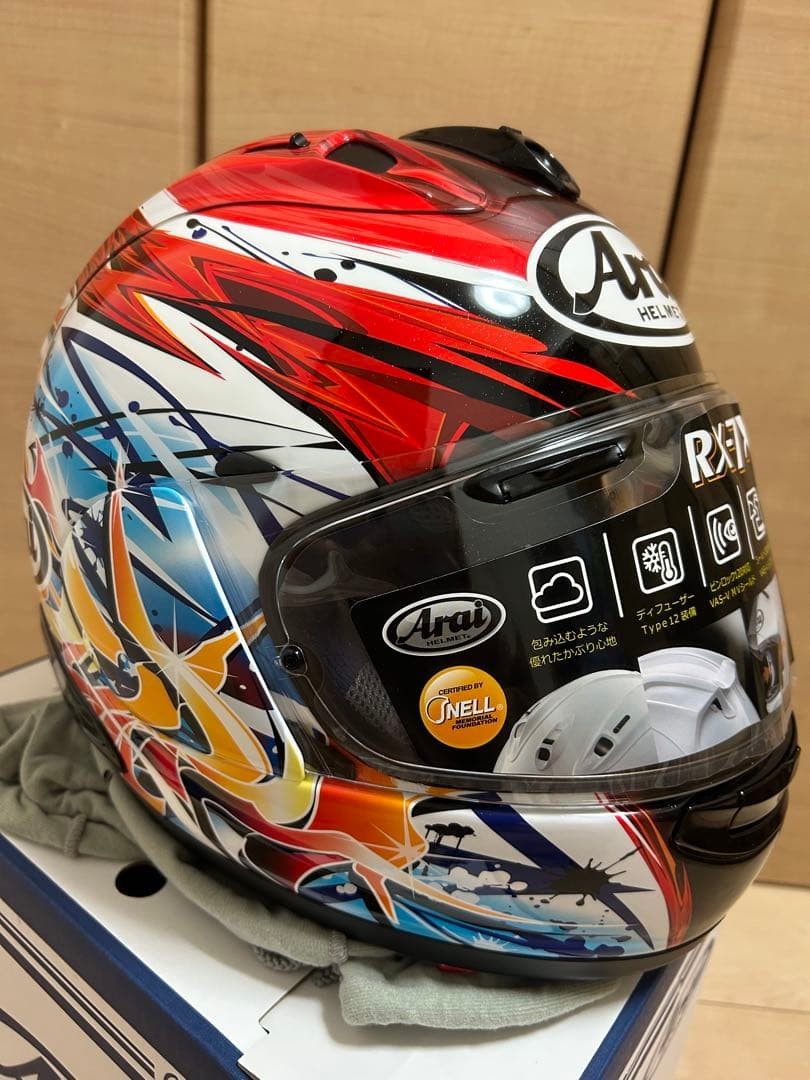 Arai Full face helmet RX-7X NAGASHIMA model Size M 57-58cm from