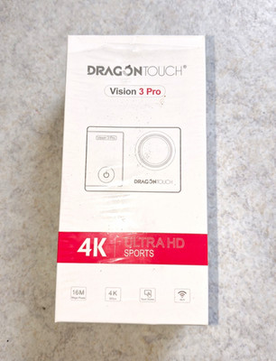 Dragon Touch Vision 3 Pro 4K Ultra HD Actionkamera 16MP 2'' Touch Wi Fi Weiß