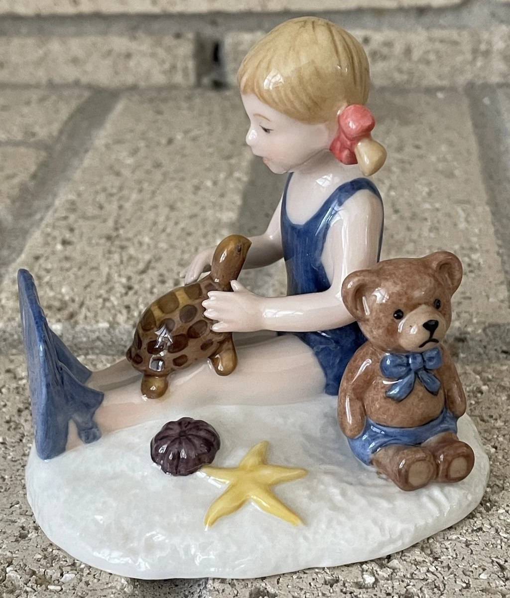 ロイヤルコペンハーゲン アヒルと歩く少女 陶磁器置物 クリスチャン