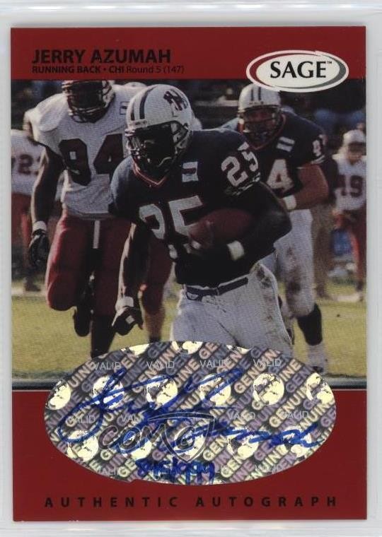 Jerry Azumah SA-GE Autographs #A2 Red