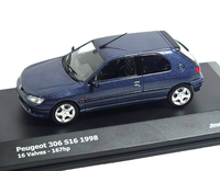 Peugeot 306 S16, Blau-Metallic, 1998, Solido, 1:43