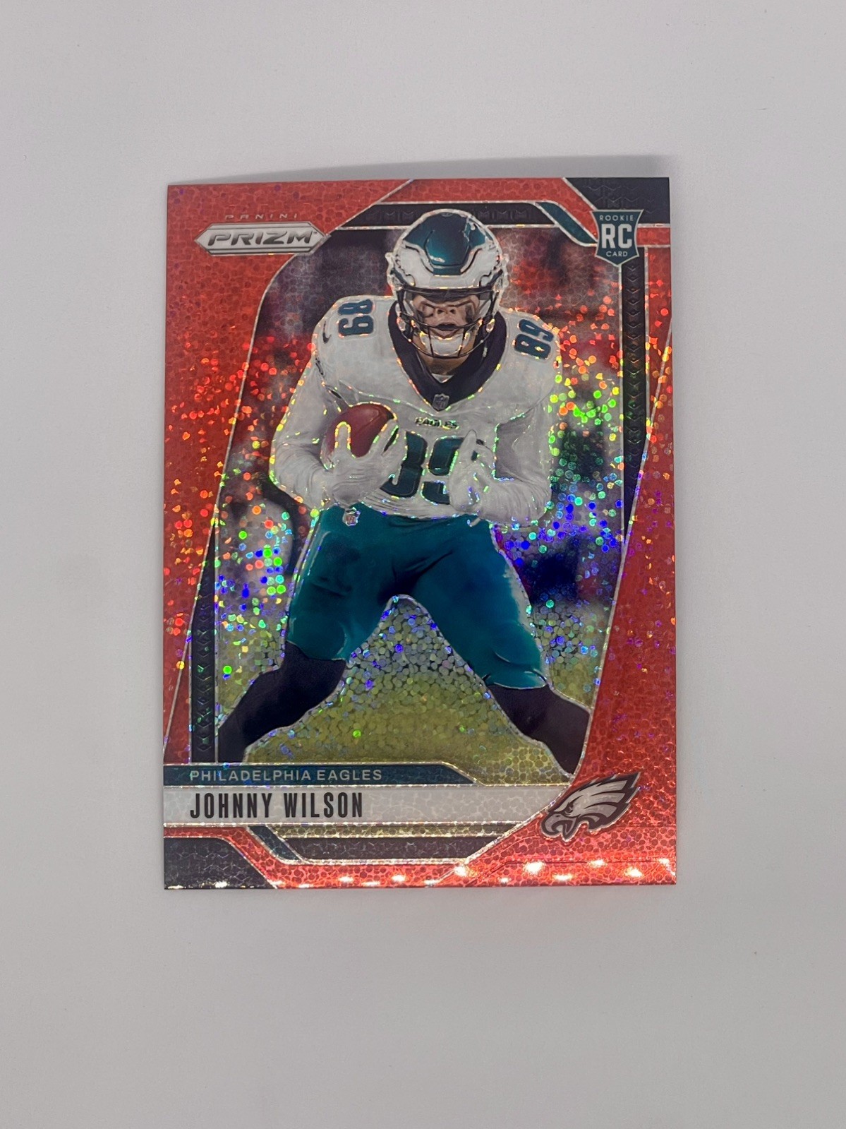 2024 Panini Prizm - Rookies Johnny Wilson #355 Red Sparkle Prizm (RC)