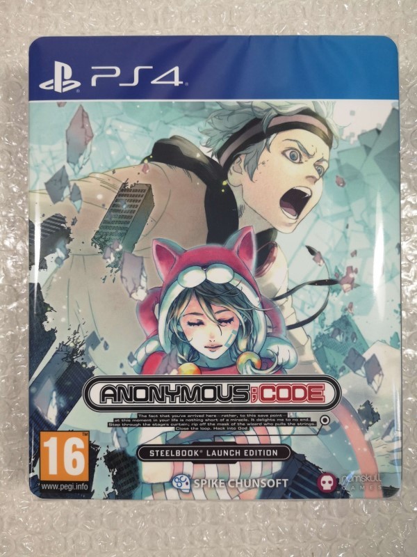 ANONYMOUS CODE - STEELBOOK LAUCH EDITION PS4 EURO NEW (GAME IN ENGLISH)
