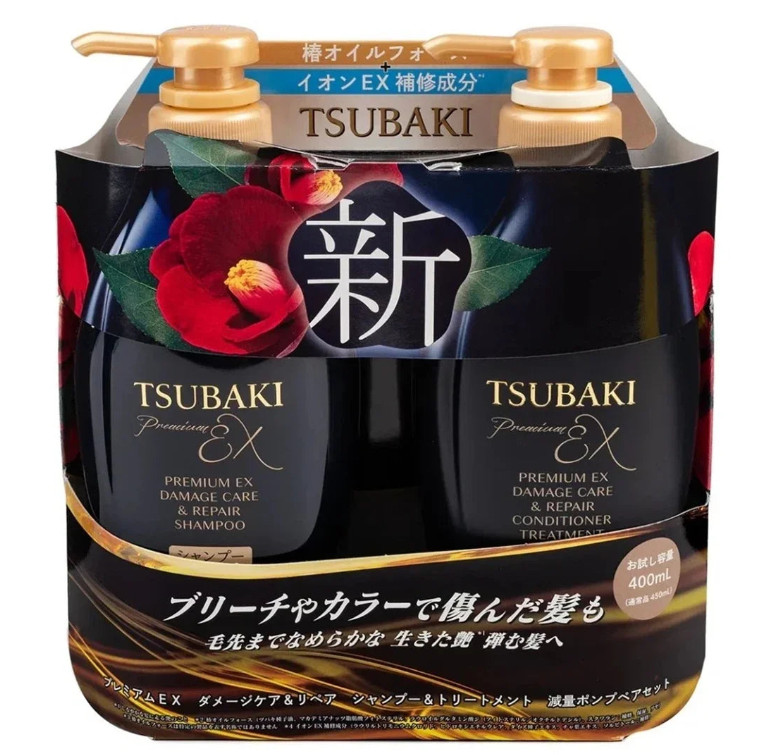 Tsubaki Premium EX Damage Care & Repair Shampoo (400ml) & Conditioner(400ml)
