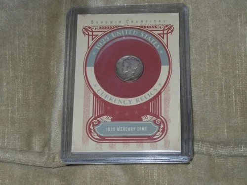 2025 UD Goodwin Champions Currency Relics 1925 Mercury Dime