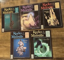 1997 Rocks And Minerals Magazine Volume 72 Lot of 5 Magazines 1, 2, 4, 5, 6