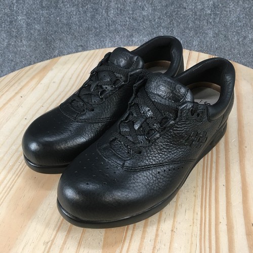 Supremes by Soft Spots Shoes Women 8 M Lace Up Sneaker Casual Leather Black NEW - Picture 6 of 16