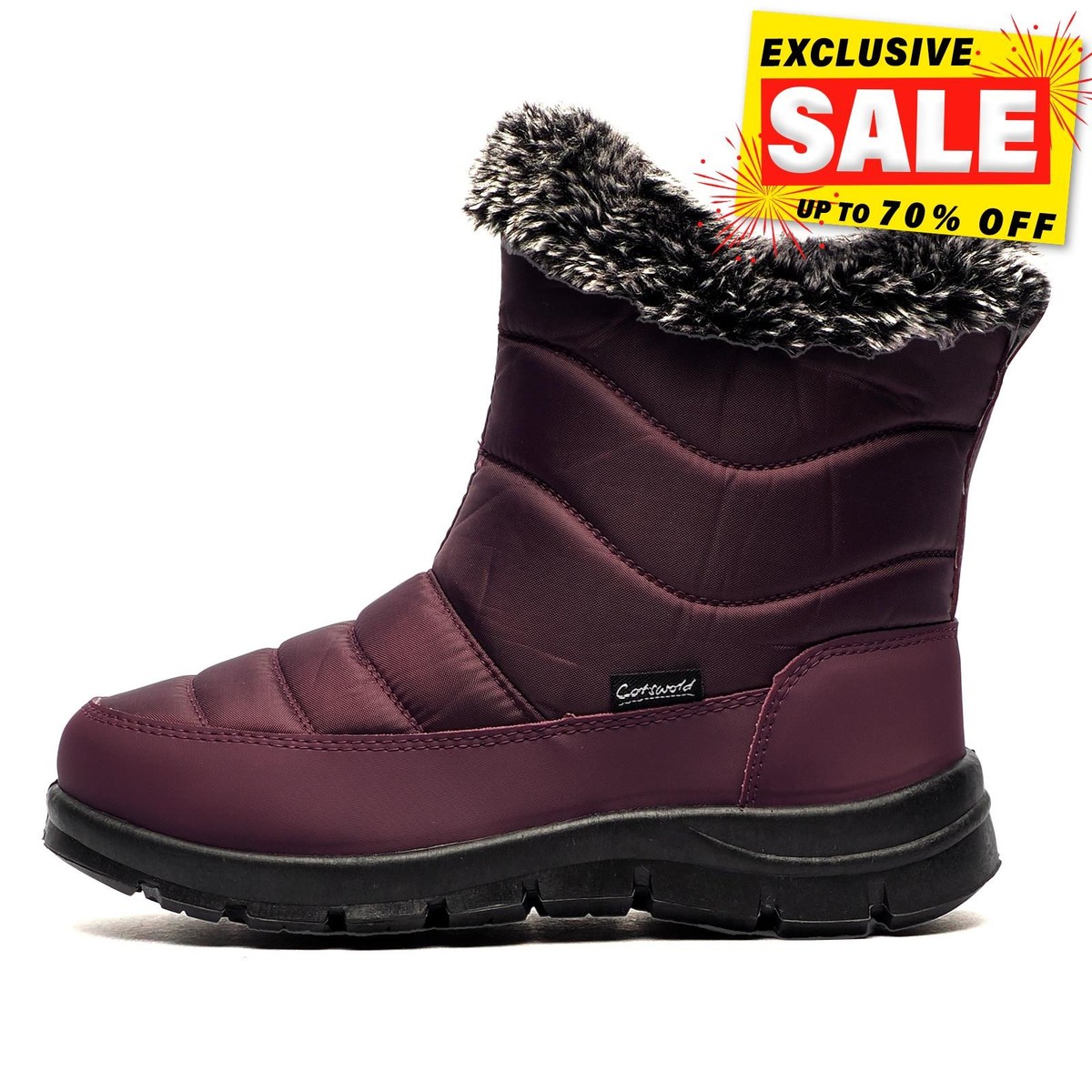 Cotswold Longleat Womens Hybrid Snow Boots Winter Wellingtons