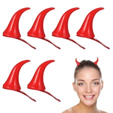 8 Pcs Demon Horns Hair Clips Ox Girl Accessories Halloween Hairpin