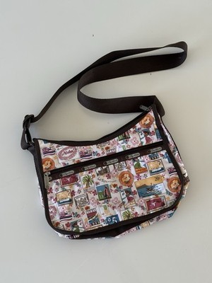 LeSportsac Hawaii Exclusive Everyday Deluxe Shoulder Bag   Rare Retired Print
