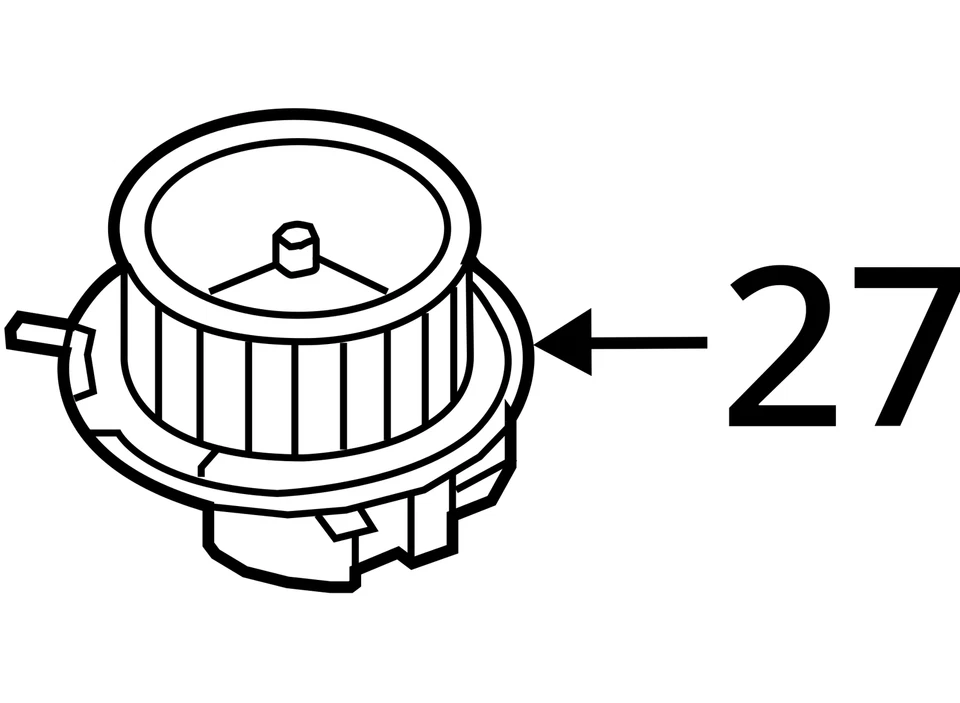 2006 Volkswagen Passat Heater Ac Blower Motor V6IC1 - Image 4 of 4