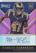 2014 Marcus Roberson Select Prizm Fuchsia  Auto  RC 174/199    #RA-MR (A3105)