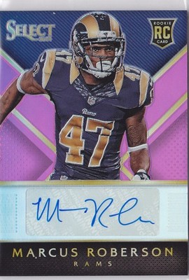 2014 Marcus Roberson Select Prizm Fuchsia  Auto  RC 174/199    #RA-MR (A3105)