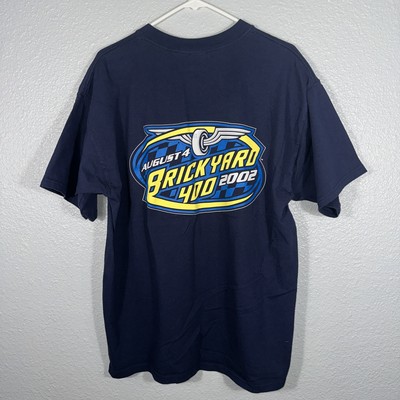 St. Clair SC Brickyard 400 Racing Navy T-Shirt August 4 2002 Graphic Tee Size XL