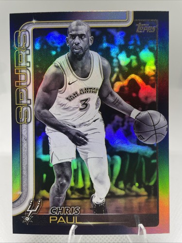 Chris Paul – 2025-26 Topps Basketball · Base Cards I Blackout Variation #198 Chris Paul