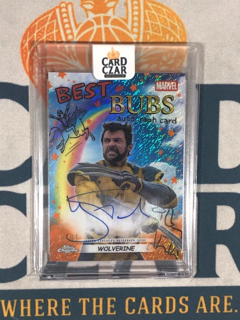 2025 Topps Chrome Deadpool WOLVERINE Best Bubs SSP Orange Shimmer Auto /25 CR