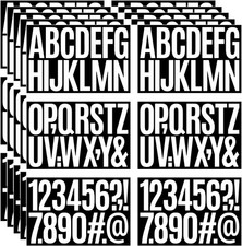 480 Pcs Waterproof 3" Vinyl Alphabet  Number Stickers - Self-Adhesive for Ma...