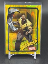 2025 Topps Chrome Marvel Luke Cage Yellow Lava Refractor #111
