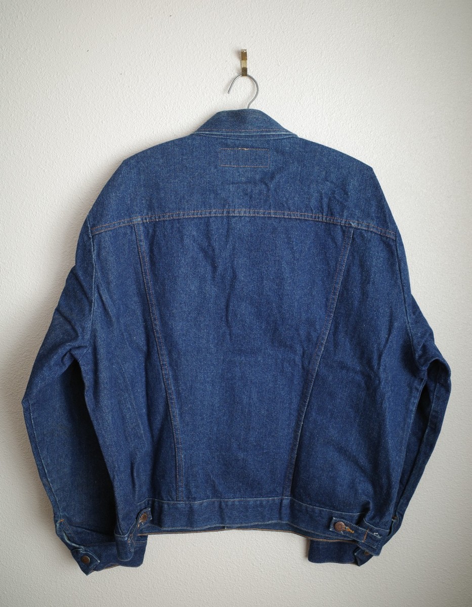 Vintage Wrangler Denim Jacket 74140NV Size 46 Trucker Western