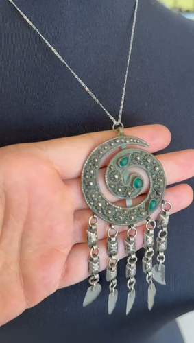 Ottoman period antique silver Necklace, Silver Antique necklace, Ottoman necklac - Video 1 of 1