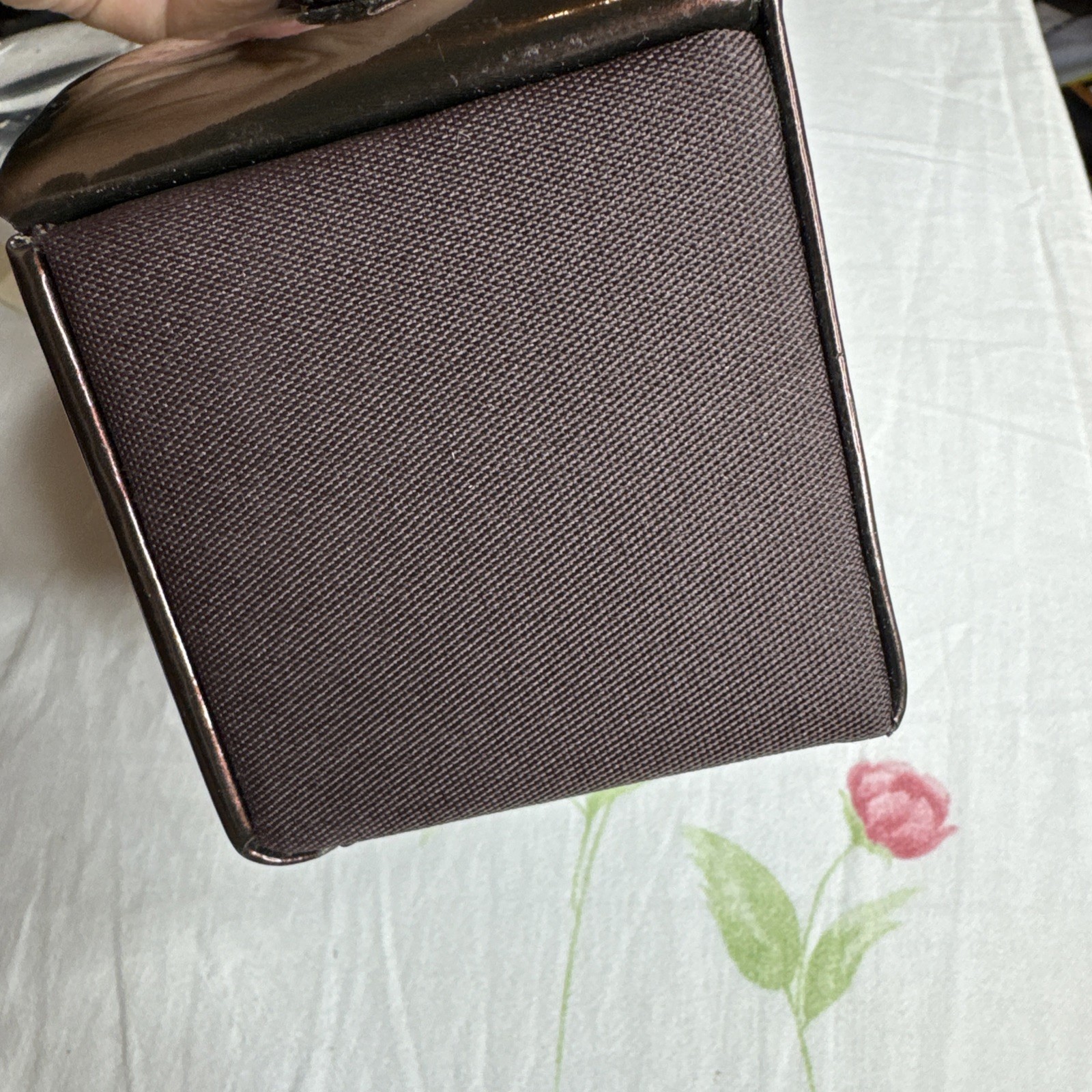 Beautiful Fox leather Mini Makeup + Jewellery Box - Excellent Condition image 6