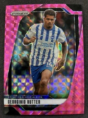 2024-25 Panini Prizm Premier League - Georginio Rutter #181 Pink Mosaic Prizm