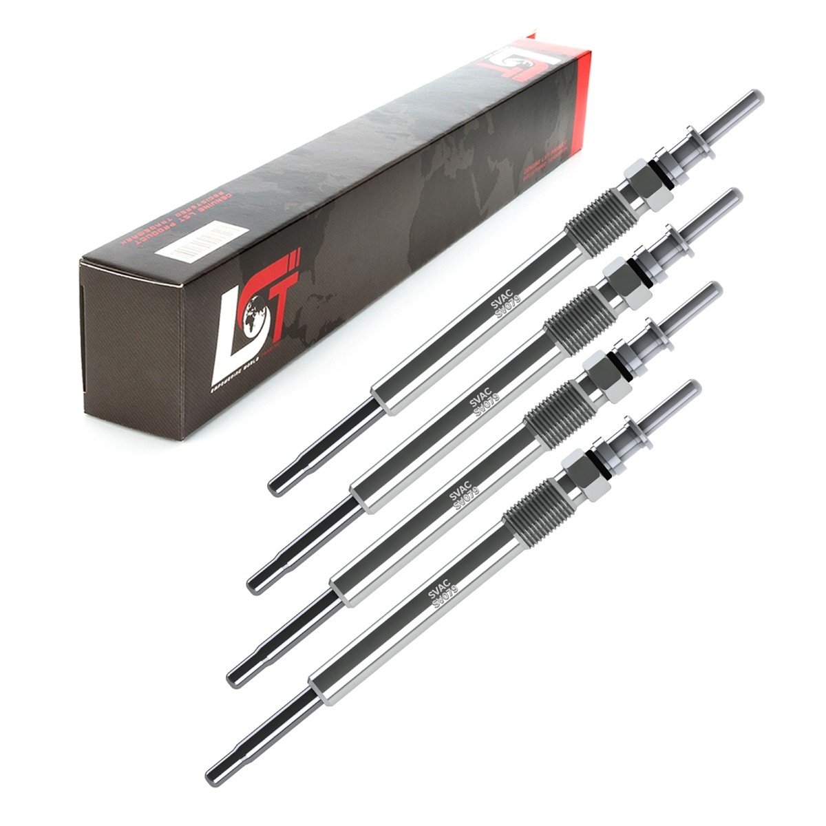 4x Glow Plug Rod Glow Plug for Opel Signum Vectra B J96 Zafira A F75 1214305