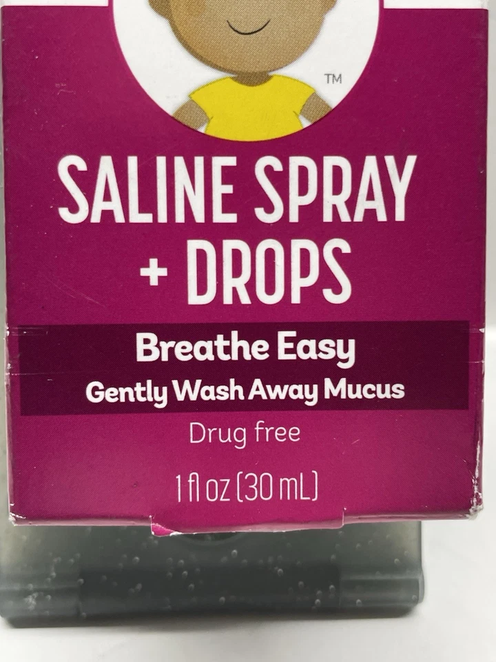 Little Remedies Saline Spray + Drops 1 oz Breathe Easy Exp 08/2026 New - Image 3 of 4