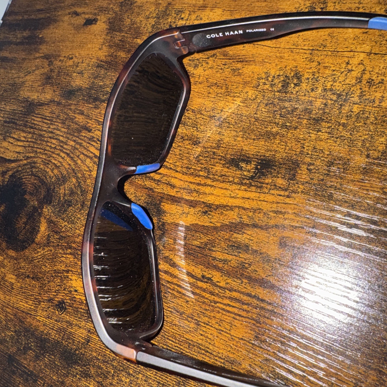 Men’s Cole Haan Tortoiseshell Rectangular Sunglas… - image 4